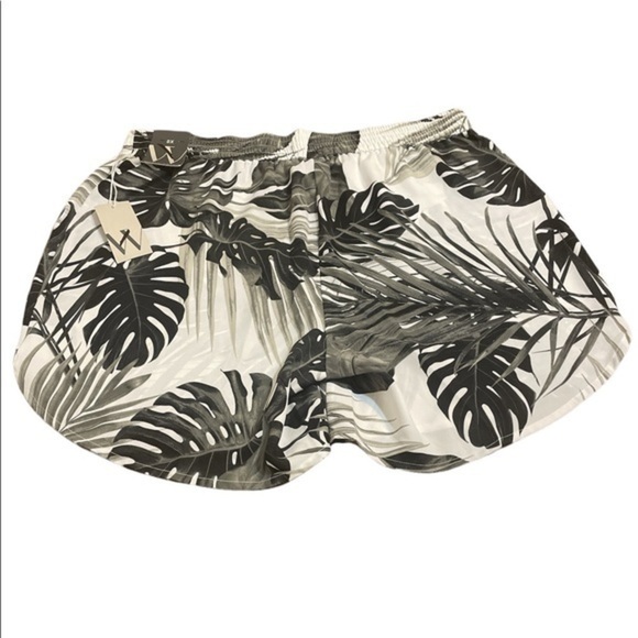Worthington short NIKKI TROPICAL womenswear size plus OX black white gray NWT - Picture 7 of 7